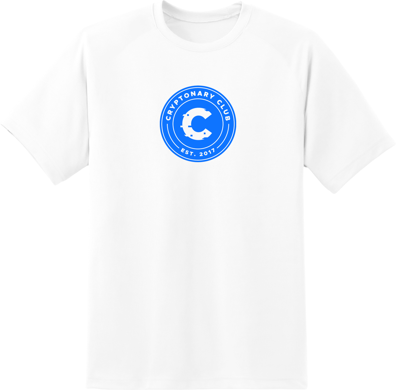 Cryptonary Club T-Shirt - White and Blue